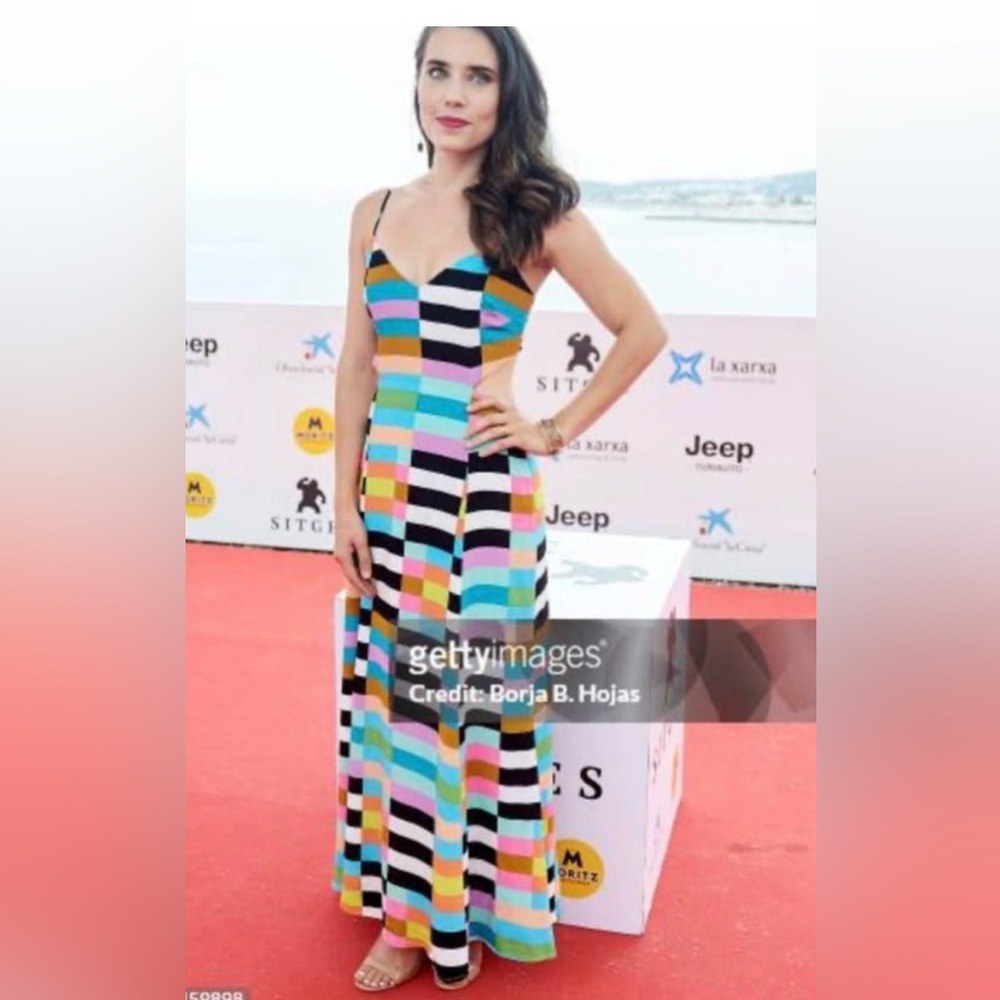 Mara Hoffman Multicolored Striped Maxi Dress Size 6